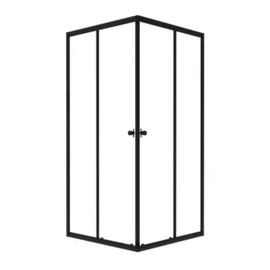 Купить Душевой уголок Вента-Блэк, квадрат, без поддона, 800x800x1850 мм, Triton в интернет-магазине Akvilon.kz