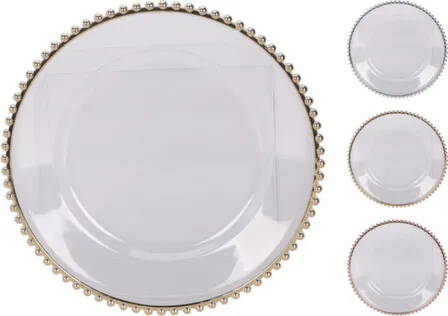 Купить Тарелка, полимер, диаметр 33 см, в ассортименте, Koopman в интернет-магазине Akvilon.kz