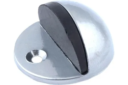 Купить Ограничитель двери напольный, силумин, хром, 1 шт, Стройбат в интернет-магазине Akvilon.kz Купить Ограничитель двери напольный, силумин, хром, 1 шт, Стройбат в интернет-магазине Akvilon.kz