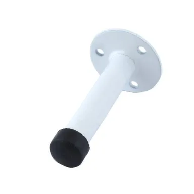 Купить Ограничитель двери настенный, силумин, белый, 1 шт, Стройбат в интернет-магазине Akvilon.kz Купить Ограничитель двери настенный, силумин, белый, 1 шт, Стройбат в интернет-магазине Akvilon.kz