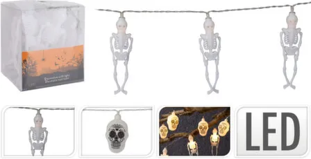 Купить Гирлянда электрическая Скелеты, 10 led-ламп, в ассортименте, Koopman в интернет-магазине Akvilon.kz