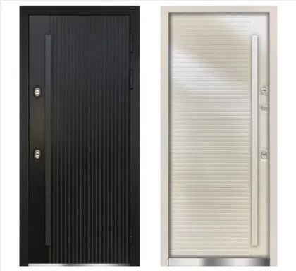 Купить Дверь металлическая Сандро термо RAL 9011 муар/RAL 9010 муар 860мм Алмаз Правое в интернет-магазине Akvilon.kz