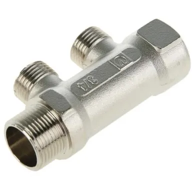 Купить Коллектор резьбовой 3/4" ВР-НР x 2 выхода 1/2 НР, Aqualink в интернет-магазине Akvilon.kz