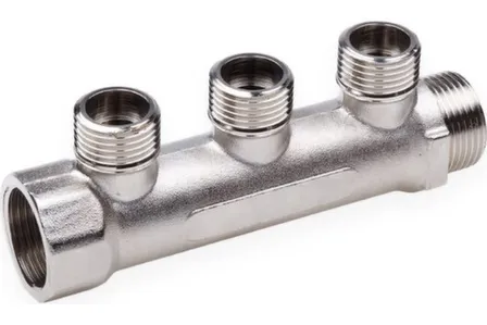 Купить Коллектор резьбовой 3/4" ВР-НР x 3 выхода 1/2 НР, Aqualink в интернет-магазине Akvilon.kz