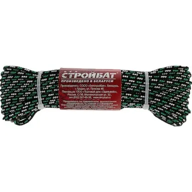 Купить Шнур полипр. повыш. плотн. 6 мм (цветной 15 м), Стройбат в интернет-магазине Akvilon.kz