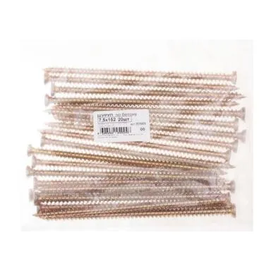 Купить Шуруп по бетону 7,5x152 (желтый цинк 20 шт), Стройбат в интернет-магазине Akvilon.kz