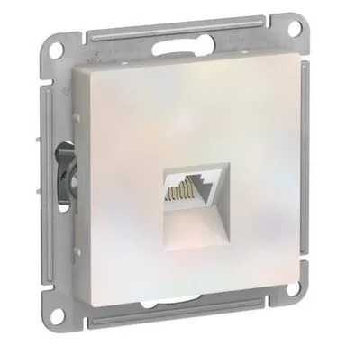 Купить Розетка компьютерная одинарная,серия AtlasDesign RJ45, жемчуг в интернет-магазине Akvilon.kz