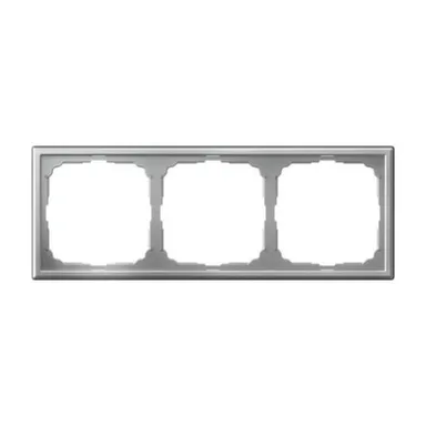 Рамка 3-местная универсальная ArtGallery, алюминий, System Electric в интернет-магазине Akvilon.kz