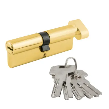 Купить Цилиндровый механизм симметричный ЛПВ-70 ЕСО Z 35-35 мм латунь, Нора-М в интернет-магазине Akvilon.kz