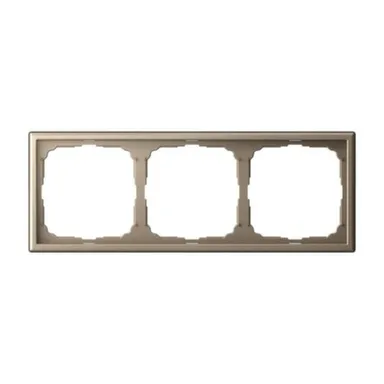 Рамка 3-местная универсальная ArtGallery, шампань, System Electric в интернет-магазине Akvilon.kz