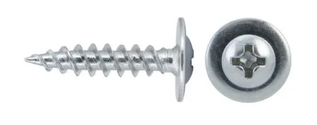 Купить Саморез ПШ 4,2x16 мм по металлу острый 1 Белый цинк в интернет-магазине Akvilon.kz