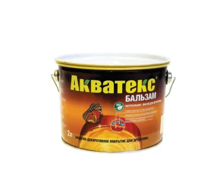 Купить Натуральное масло для древесины Акватекс бальзам 2 Дуб в интернет-магазине Akvilon.kz