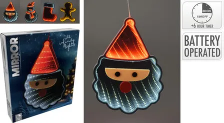 Купить Декорация Санта/сапог/снеговик/пряник, с подсветкой, с функцией таймера, Koopman в интернет-магазине Akvilon.kz