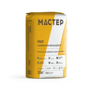 Купить Пол наливной цементный самовыравнивающийся, 30 кг, Сибирский мастер в интернет-магазине Akvilon.kz