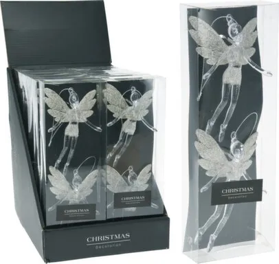 Купить Декорация подвесная Ангел 13x1x10см набор 2шт, Koopman в интернет-магазине Akvilon.kz