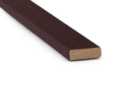 Купить Притворная планка ПВХ DeLuxe каштан (2070x35x8 мм) в интернет-магазине Akvilon.kz