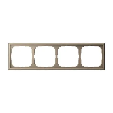 Рамка 4-местная универсальная ArtGallery, шампань, System Electric в интернет-магазине Akvilon.kz