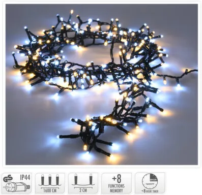 Купить Гирлянда электрическая, 800 led-ламп, длина 1600 см, адаптер IP44, с контроллером и таймером, Koopman в интернет-магазине Akvilon.kz