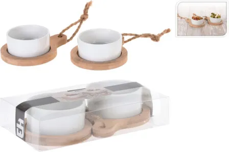 Купить Миска 7,5x4см (2шт), в комплекте с подставкой 12x9x1,5см (2шт) в интернет-магазине Akvilon.kz