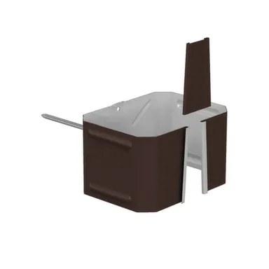 Купить Держатель трубы, 76x102мм, на кирпич, коричневый, Металл Профиль в интернет-магазине Akvilon.kz