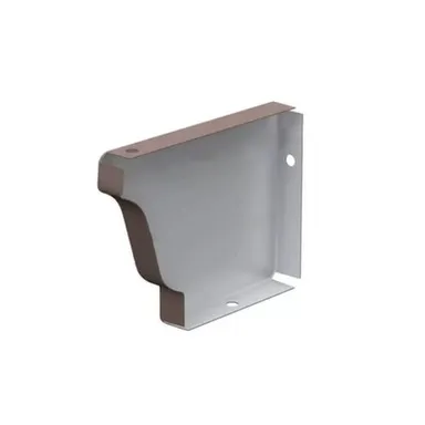 Купить Заглушка желоба, 120x86мм, левая, коричневая, Металл Профиль в интернет-магазине Akvilon.kz