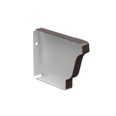 Купить Заглушка желоба, 120x86мм, правая, коричневая, Металл Профиль в интернет-магазине Akvilon.kz