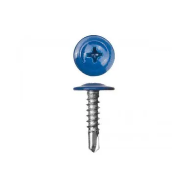 Купить Саморез ПШ 4,2x25 мм по металлу сверло 1 Синий в интернет-магазине Akvilon.kz