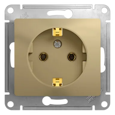 Купить Розетка 1-местная Schneider Electric Glossa Титан в интернет-магазине Akvilon.kz