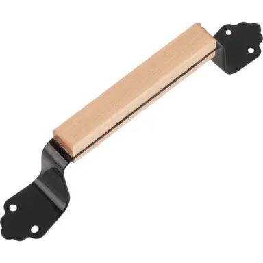 Купить Ручка-скоба банная с деревянными накладками 140 мм, лак, 1 шт, Стройбат в интернет-магазине Akvilon.kz