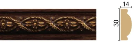 Купить Багет 30x14x2400мм Венге в интернет-магазине Akvilon.kz