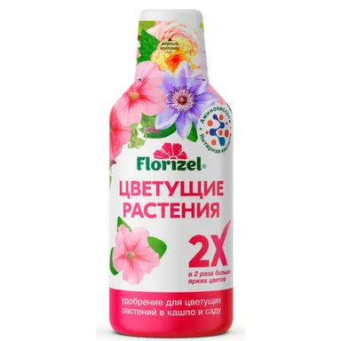 Купить Комплексное удобрение Цветущие растения, 350 мл, Florizel в интернет-магазине Akvilon.kz