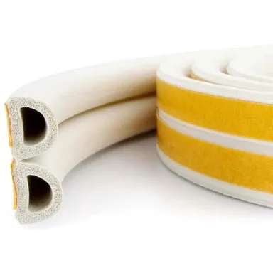 Купить Уплотнитель 9x7,5 мм, D-профиль, белый, 100 м, Kim Tec в интернет-магазине Akvilon.kz