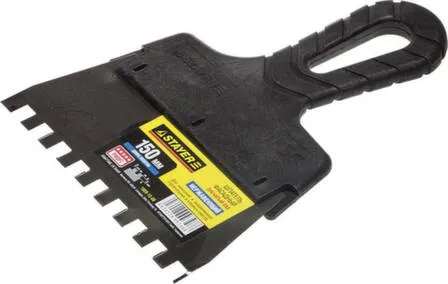 Купить Шпатель нержавеющий, зубчатый, 150 мм, c зубцами 8x8 мм, STAYER в интернет-магазине Akvilon.kz