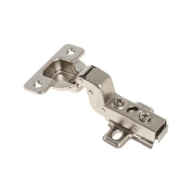 Купить Петля мебельная click внутренняя с доводчиком 110* с ответной планкой, белый цинк, 1 шт, Стройбат в интернет-магазине Akvilon.kz