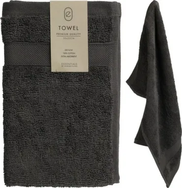 Купить Полотенце, черный, 30x50 см, Koopman в интернет-магазине Akvilon.kz