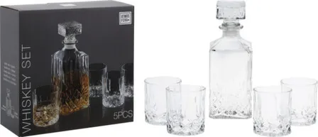 Купить Декантер на 900 мл со стаканами на 230 мл - 4 шт., Koopman в интернет-магазине Akvilon.kz