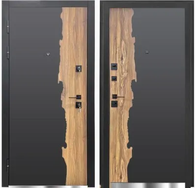 Купить Дверь металлическая Кассиопея Стандарт Рыжий-черный/ Муар черный АЛМАЗ 880 Левое в интернет-магазине Akvilon.kz