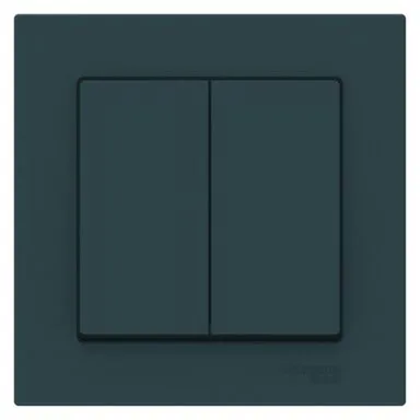 Купить Выключатель 2-клавишный Schneider Electric Atlas в интернет-магазине Akvilon.kz