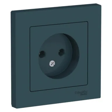 Купить Розетка 1-местная Schneider Electric Atlas изумруд в интернет-магазине Akvilon.kz