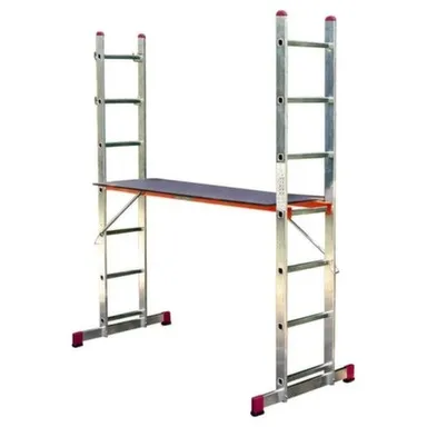 Купить Лестничные подмости CORDA 2x7 с роликами в интернет-магазине Akvilon.kz