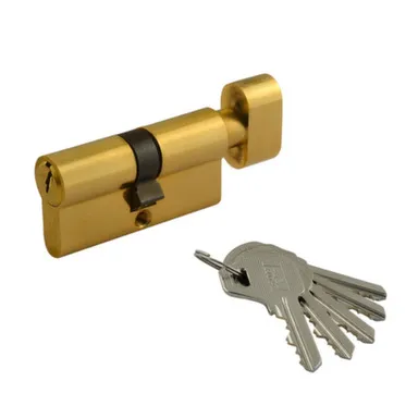 Купить Цилиндровый механизм симметричный ЛУВ-60 30-30 мм латунь, Нора-М в интернет-магазине Akvilon.kz