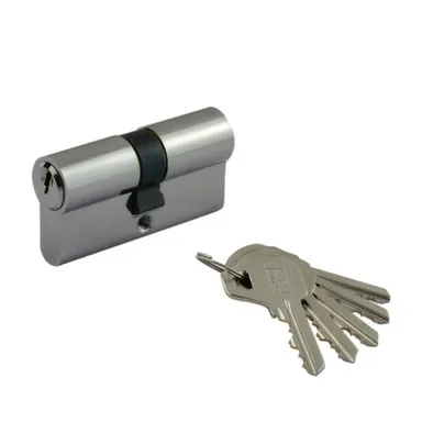 Купить Цилиндровый механизм асимметричный ЛУ-70 40-30 мм хром, Нора-М в интернет-магазине Akvilon.kz