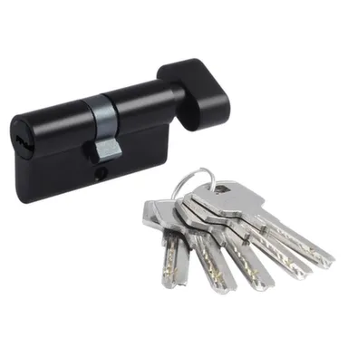 Купить Цилиндровый механизм симметричный ЛПВ-60 30-30 мм черный, Нора-М в интернет-магазине Akvilon.kz