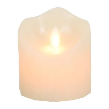 Купить Свеча светодиодная многофункциональная, воск, 7,5x8,5 см, с пультом ДУ, QWERTY в интернет-магазине Akvilon.kz