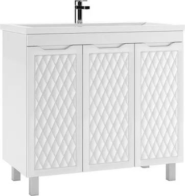 Купить Тумба 3D без ящика, с умывальником Alice 90 см, ДОМИНО в интернет-магазине Akvilon.kz