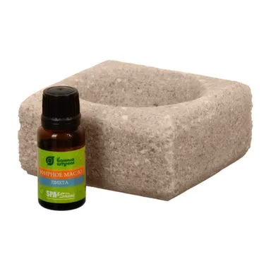 Купить Ароманабор солянной испаритель 700г, масло эфирное Пихта 15мл в интернет-магазине Akvilon.kz