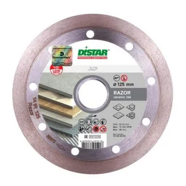 Купить Алмазный диск для УШМ Ø125x22,23 Razor (5D), Distar в интернет-магазине Akvilon.kz