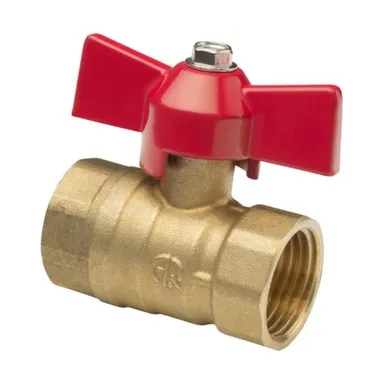 Купить Кран шаровой 1/2" ВР-ВР рукоят флажк Aqualink в интернет-магазине Akvilon.kz