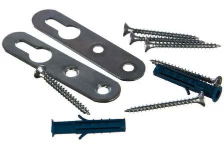 Купить Подвес для полки 65 мм с шур. (белый цинк 2 шт) в интернет-магазине Akvilon.kz