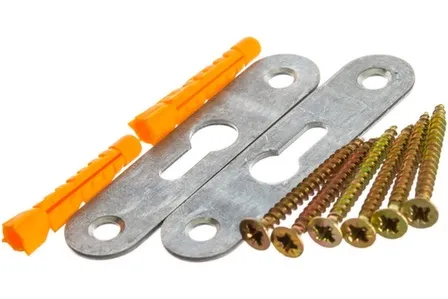 Купить Подвес для полки скрытый 65 мм с шур (белый цинк 2 шт) в интернет-магазине Akvilon.kz